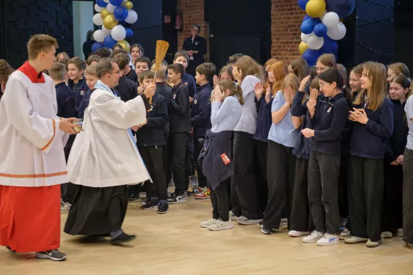 Kolęda szkolna podczas Słówka dla szkoły podstawowej.