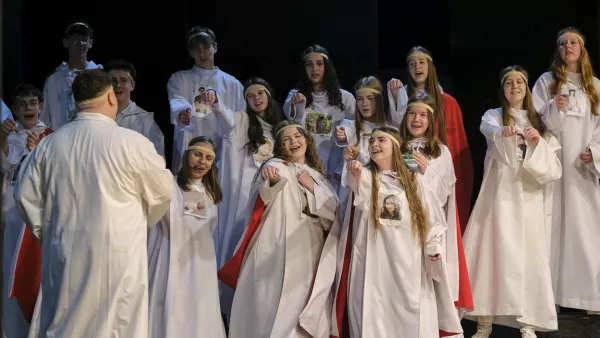 Przedstawienie Oddział Aniołów Stróżów. (fot. Amelia Szymańska)