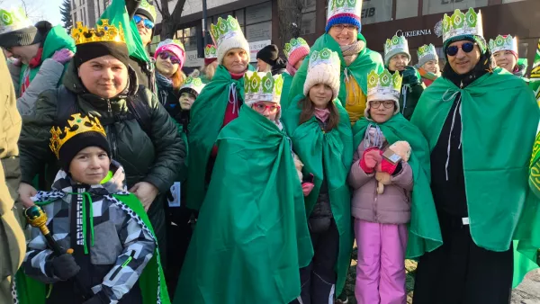 Uczestnicy tegorocznego Orszaku Trzech Króli. 