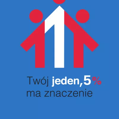 Przekaż na szkołę 1,5 procenta podatku (plakat).