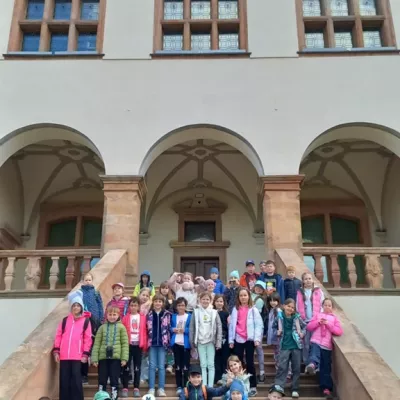 Uczniowie klasy 2C i 2D podczas wycieczki w Górach Świętokrzyskich