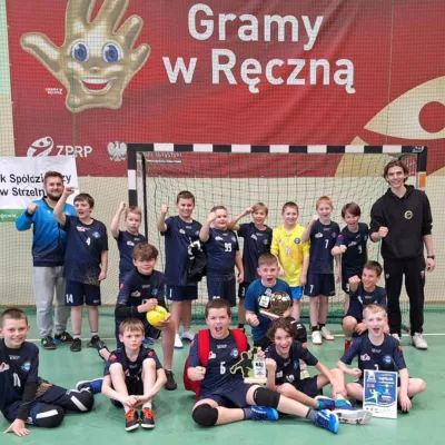 Tymon Jeziorski, reprezentant Łódzkiego Klubu Piłki Ręcznej ANILANA w turnieju "Handball Kids Grand Prix - Strzelno 2025" 