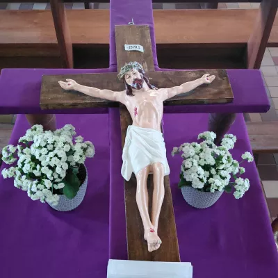 Zdjęcie Ukrzyżowanego Pana Jezusa.