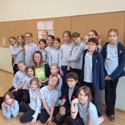 Uczennice kl.3c wraz z p.Martą