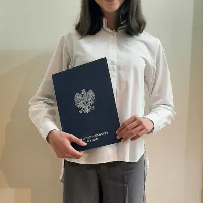 Hania Kaźmierczak - laureatka Wojewódzkiego Konkursu Kuratoryjnego z Matematyki