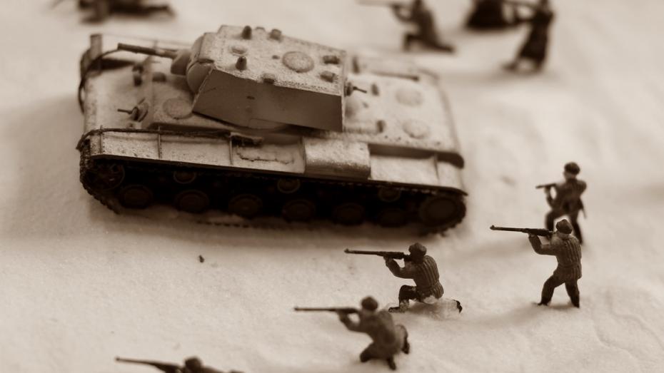 Bitwa pod Stalingradem - makieta (koło biblioteczne).