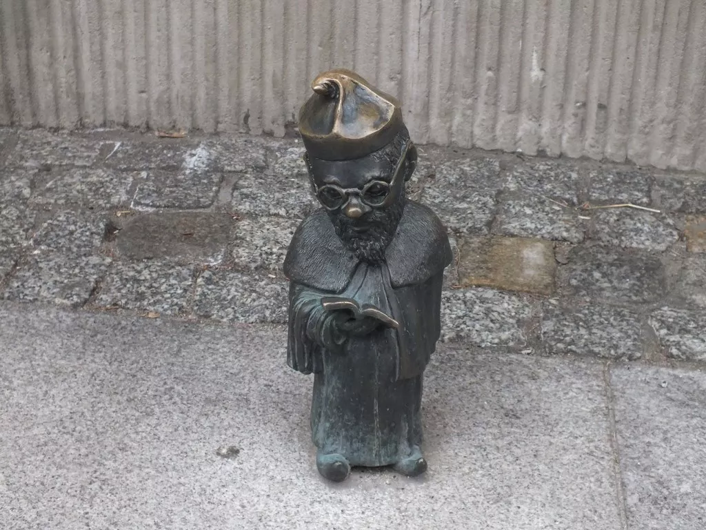 Jeden z wrocławskich krasnali
