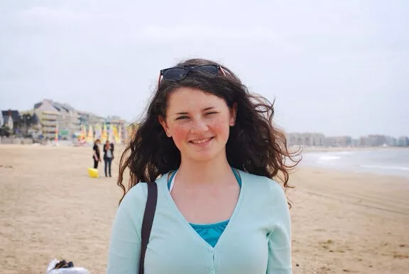 Karolina Pawłowska, uczennica klasy IIIa gimnazjum. 