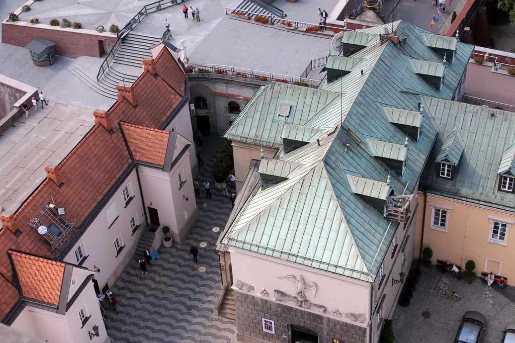 Widok z wieży na Jasnej Górze.