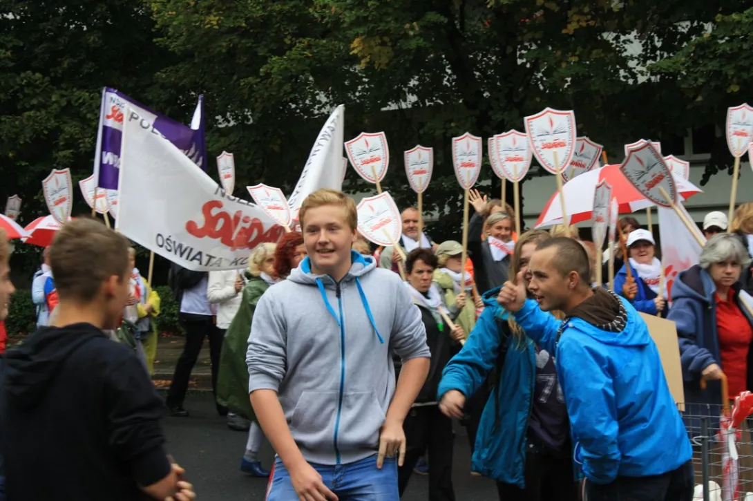 Łukasz Goss chciał dołączyć się do protestujących związkowców
