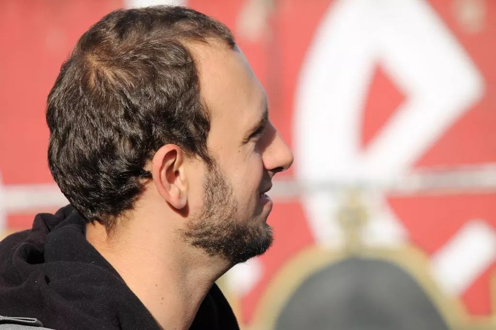 Piotr Szwed - wychowawca klasy 1c gimnazjum.