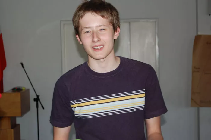 Juliusz Czapelski, uczeń klasy IIIc gimnazjum. 