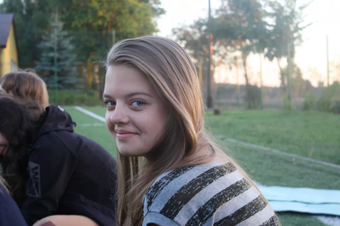 Gosia podczas gry w "ja"...