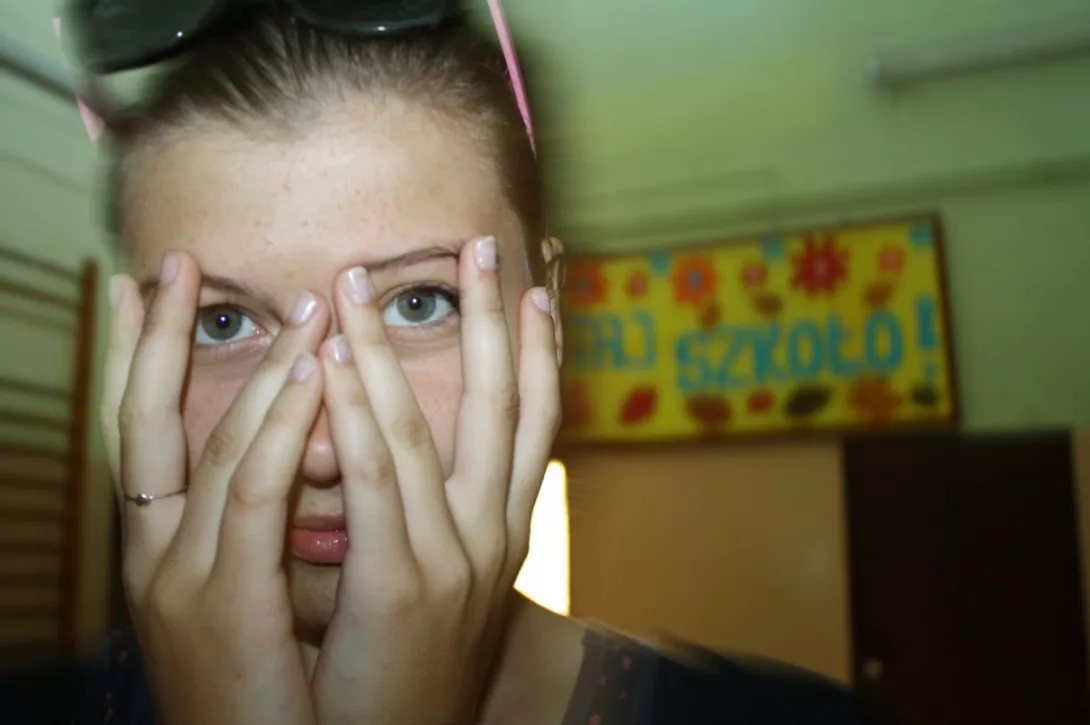 Marysia w swojej ulubionej pozie:)