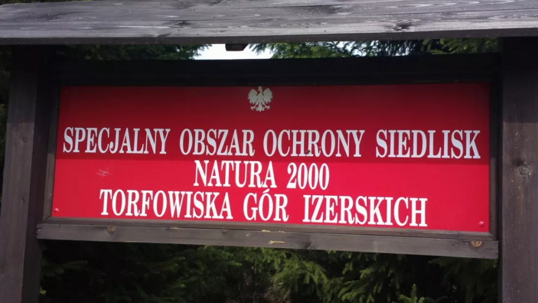 szlak prowadził przez torfowiska