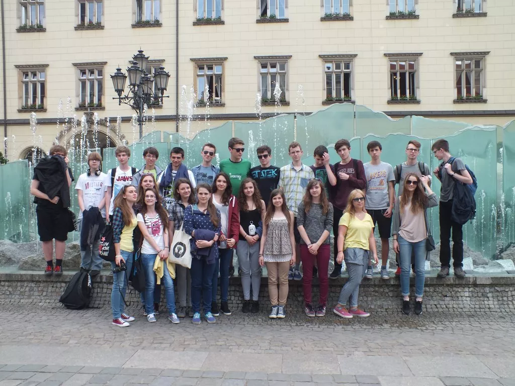 przy fontannie na Rynku