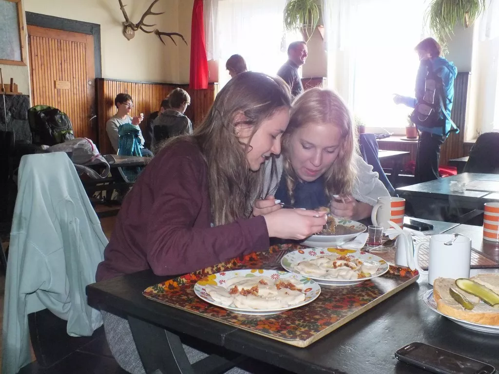 posiłek w schronisku