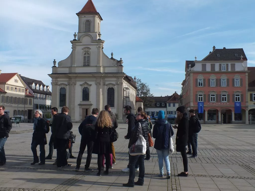 na rynku w Ludwigsburgu