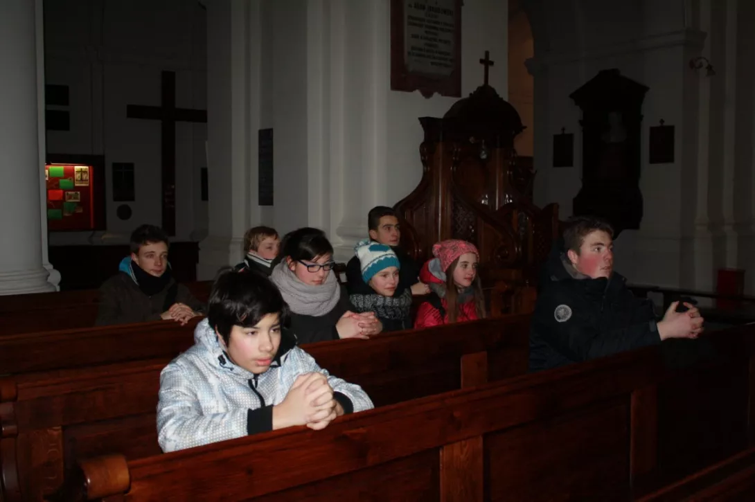 W drodze do Muzeum Etnografii wstąpiliśmy do kościoła Św. Krzyża