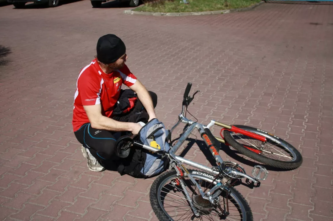 Wycieczka rowerowa z Łodzi do Lasu Wiączyńskiego, p. Kotelnicki