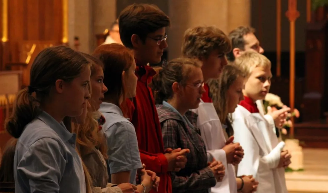 Pielgrzymka do Katedry - Zakończenie roku szkolnego ( fot. Jan Michniewicz ).