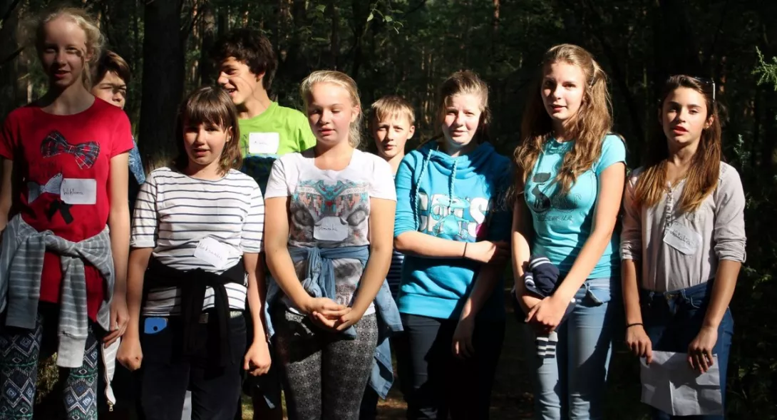 Obóz integracyjny klas pierwszych- Załęcze Wielkie 2014