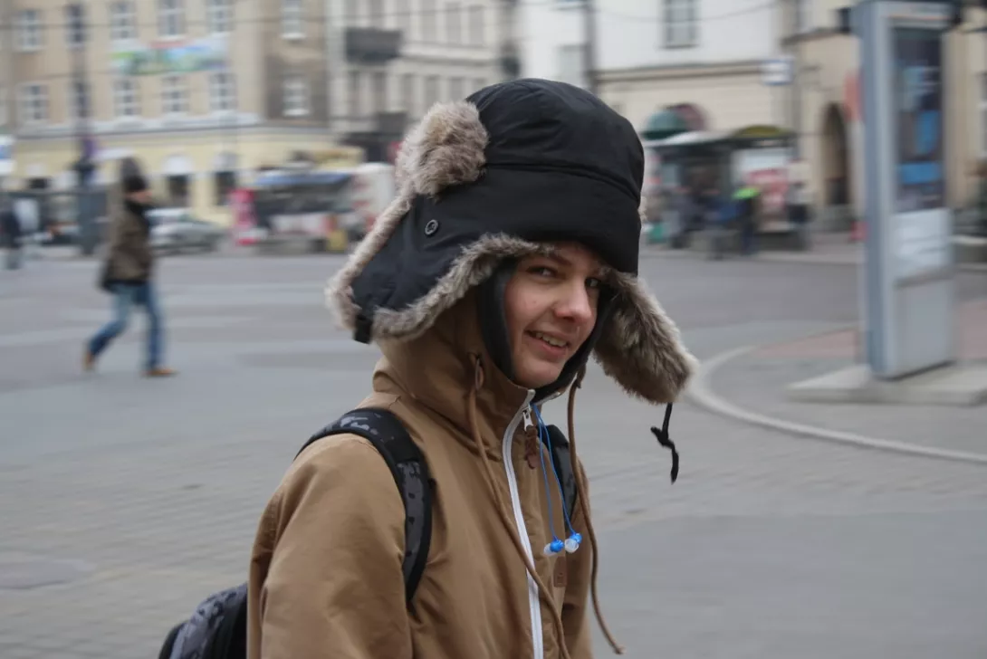 W drodze na ściankę wspinaczkową (spacer szkoła-Manufaktura)