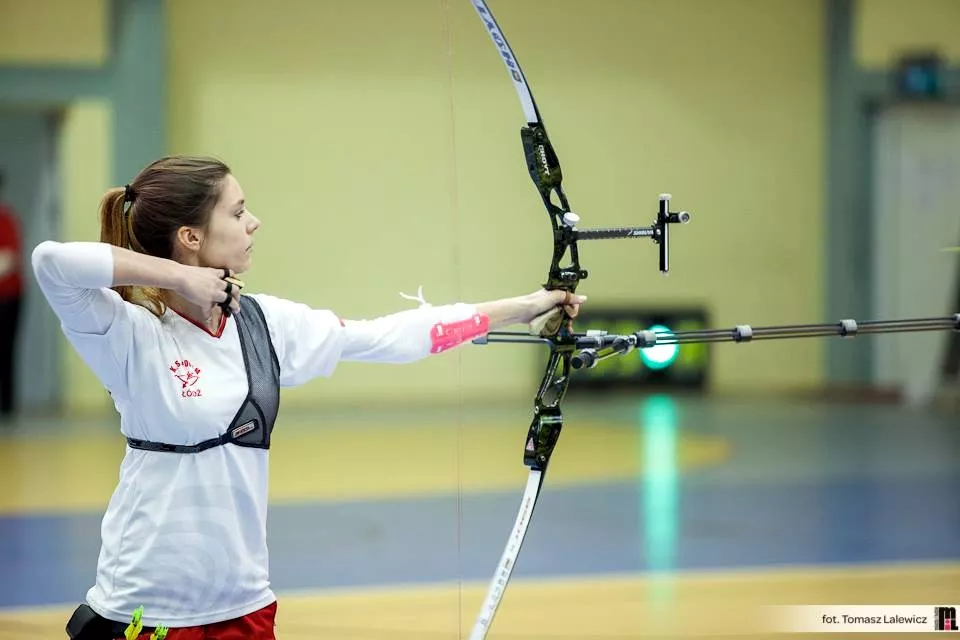 Magdalena Śmiałkowska, uczennica klasy 1a SLO, podczas zawodów. (fot. Tomasz Lalewicz)