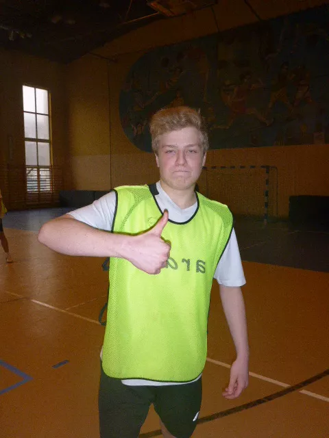 Jędrek strzela pierwszą bramkę turnieju