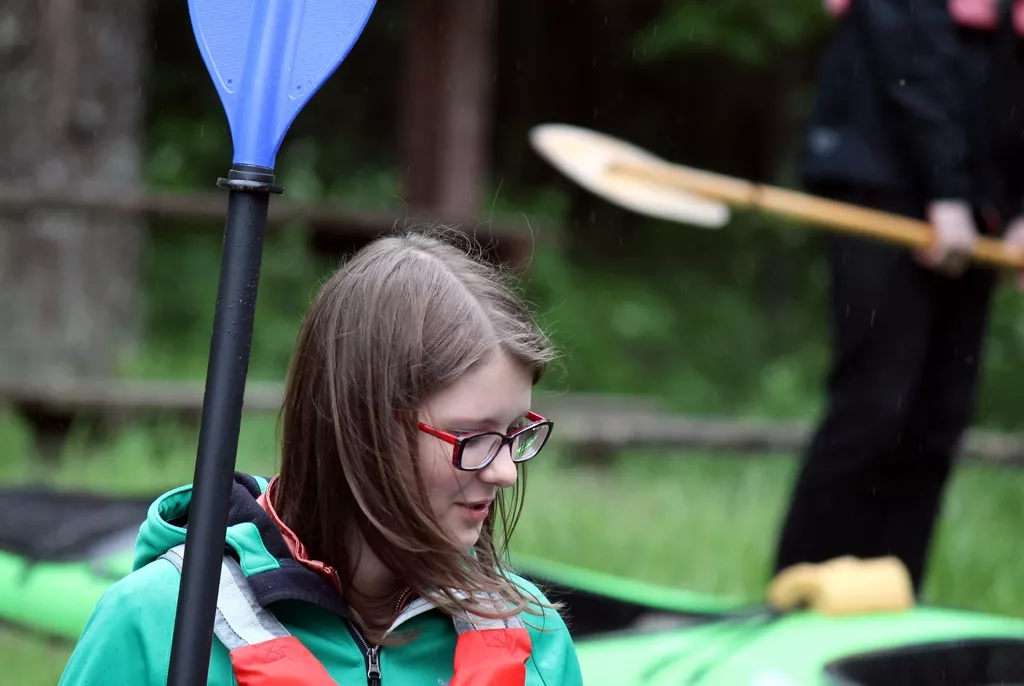 Przygotowanie do spływu Czarną Hańczą.