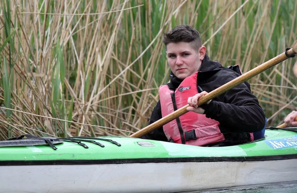 Płyniemy Czarną Hańczą.