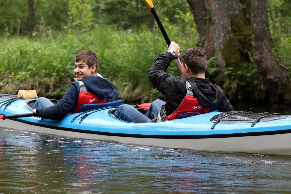 Płyniemy Czarną Hańczą.