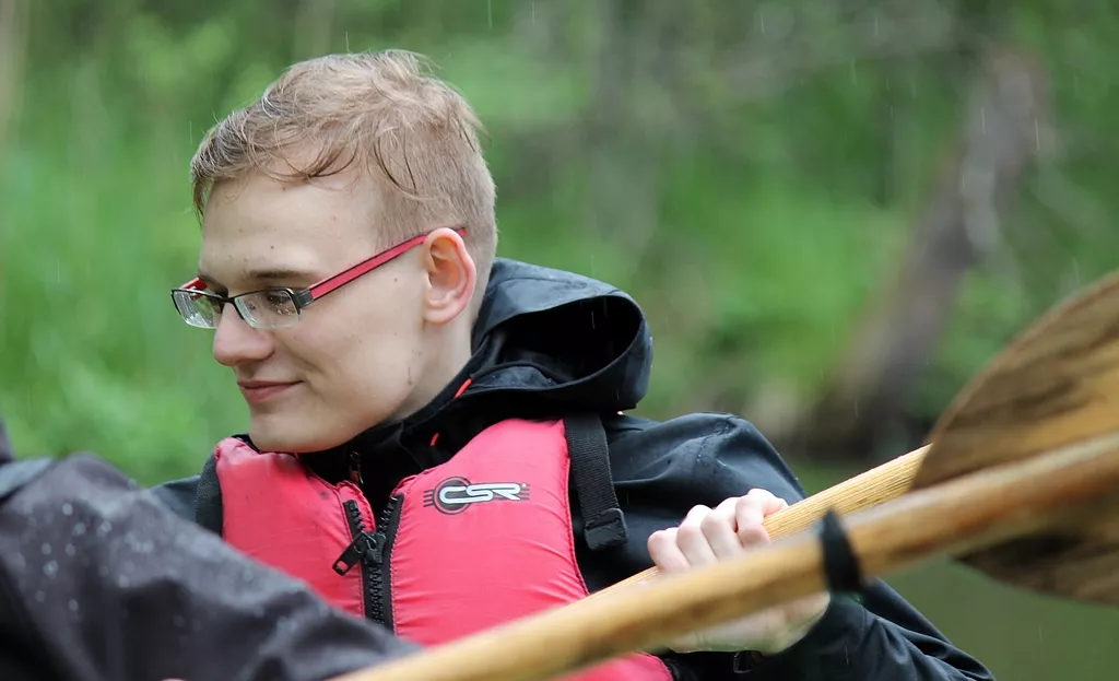 Płyniemy Czarną Hańczą.
