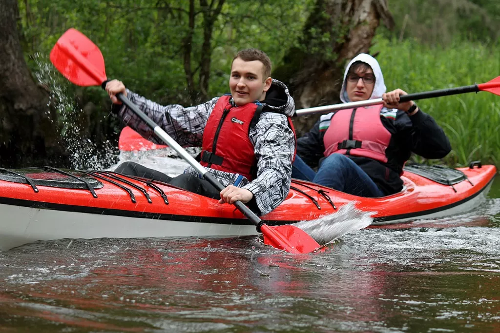 Płyniemy Czarną Hańczą.