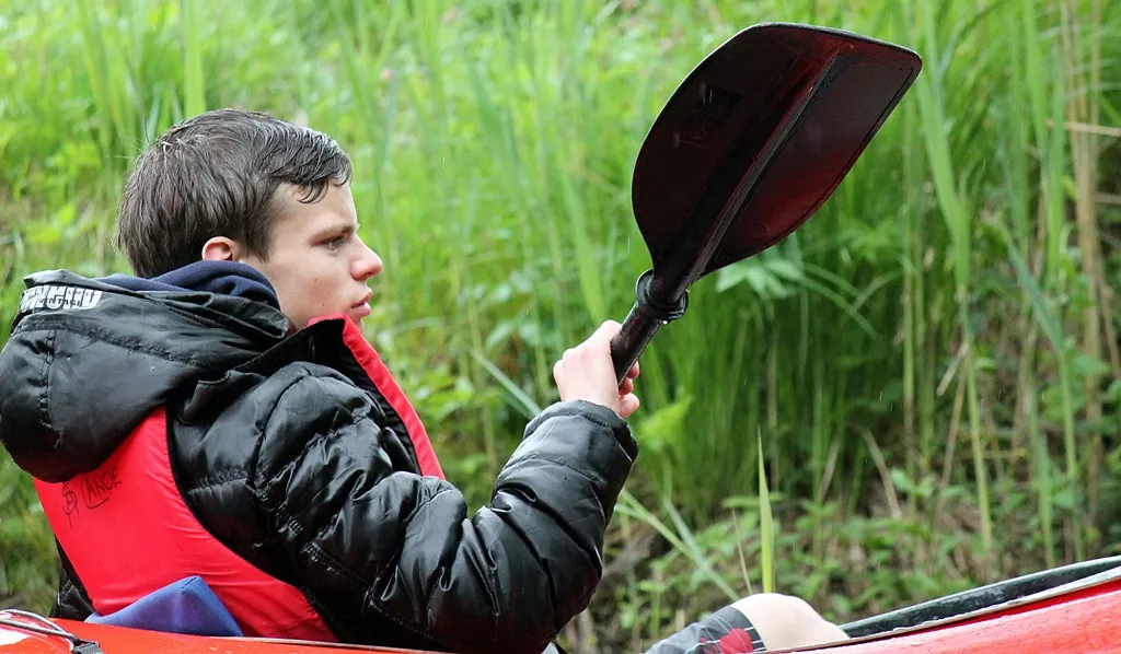 Płyniemy Czarną Hańczą.