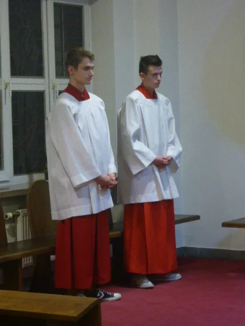 Ministranci ołtarza Macek i Artur