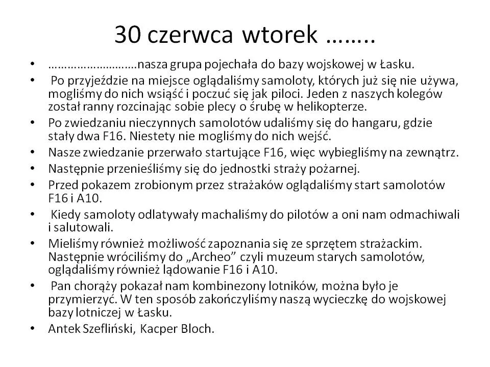9 lotniczy obóz naukowy fizyków