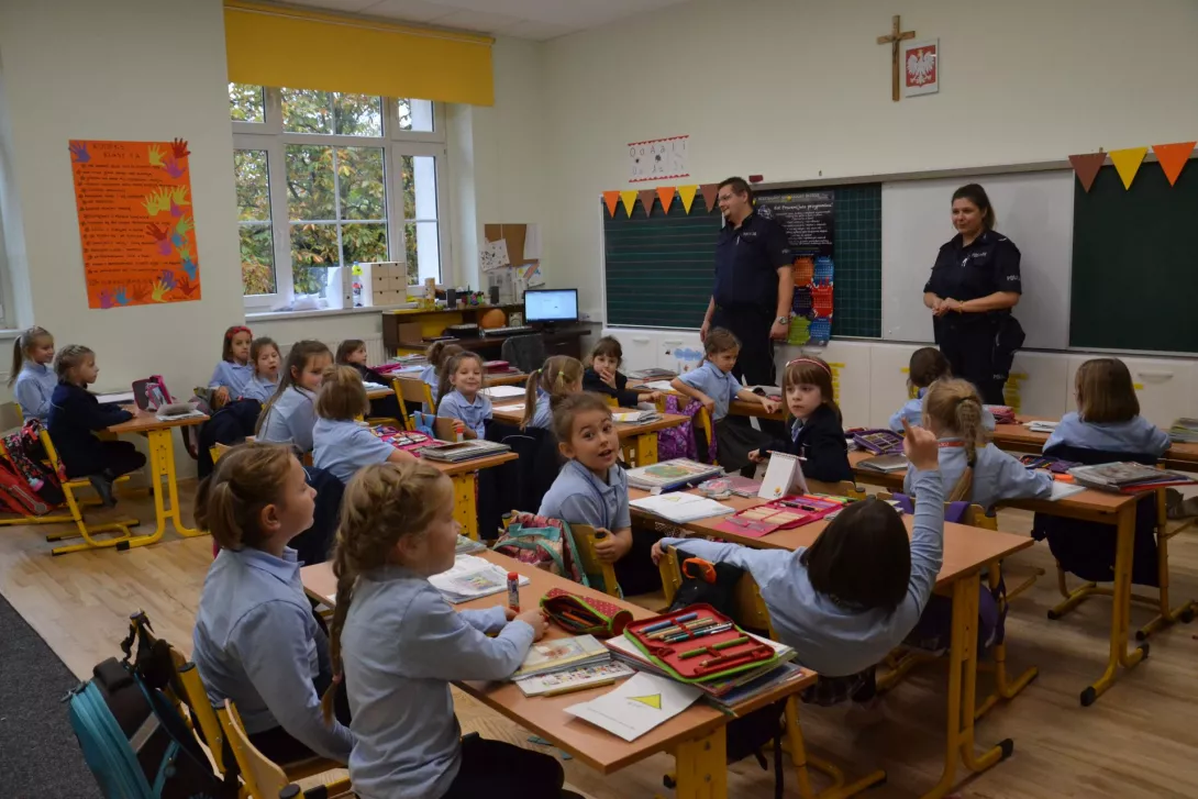 Policjanci u Pierwszaków