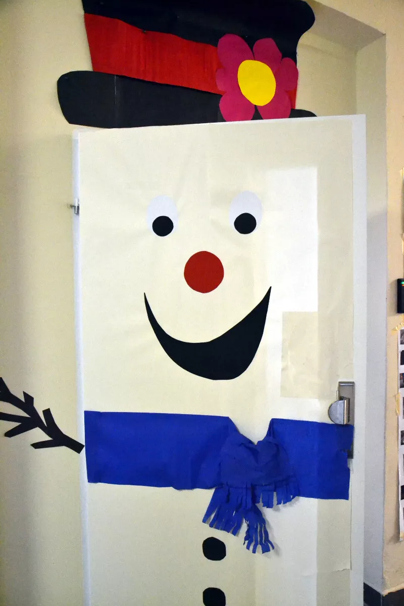 Dekoracje bożonarodzeniowe na piętrze wczesnoszkolnym 2018