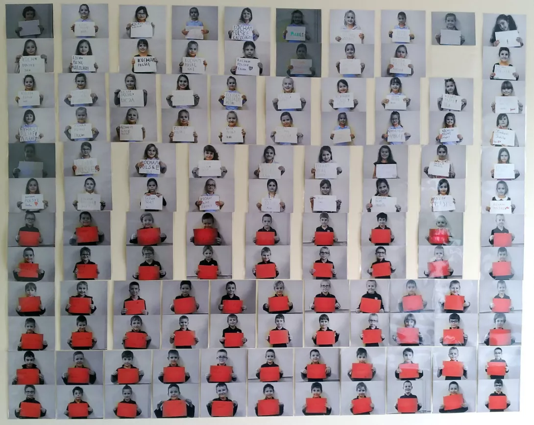 Dekoracje z okazji setnej rocznicy odzyskania przez Polskę niepodległości.