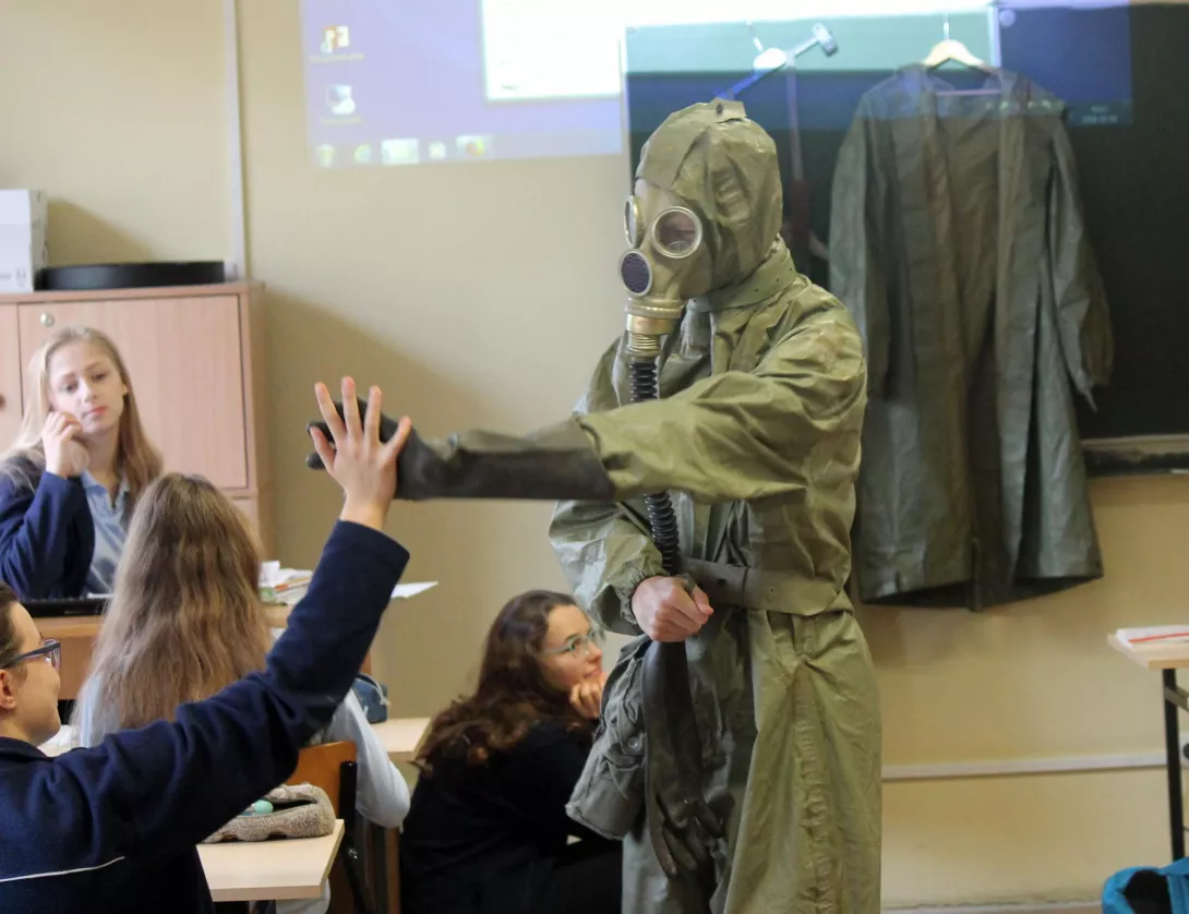 Lekcja EDB w klasie 1a SLO