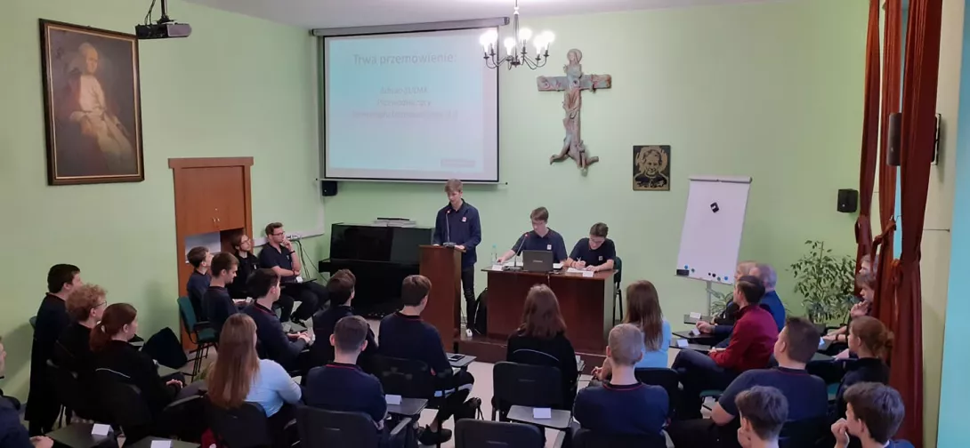 Pierwsze obrady II kadencji Salezjańskiego Sejmu Szkolnego (SSS) 2019/2020.