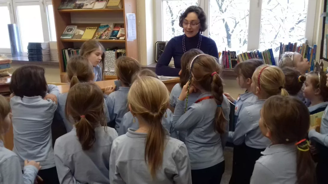 Lekcja biblioteczna dla najmłodszych