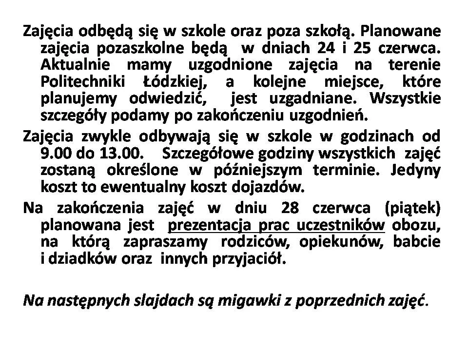 13 OBÓZ NAUKOWY FIZYKÓW "ELEKTRYCZNY"