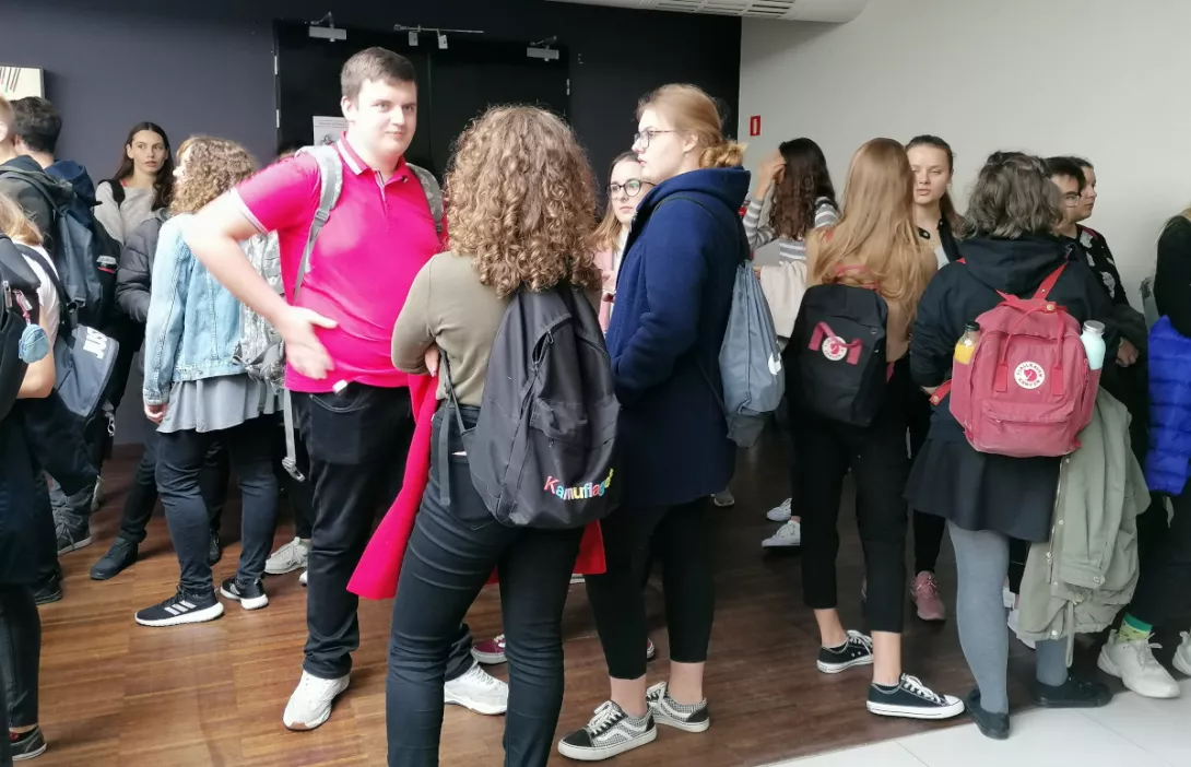 Klasy 2 i 3 SLO na wykładzie prof. Johna T. Manninga - 18.10.2019 r.