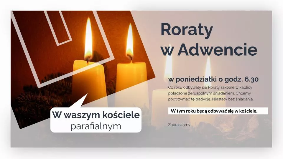 Roraty w Adwencie 2020