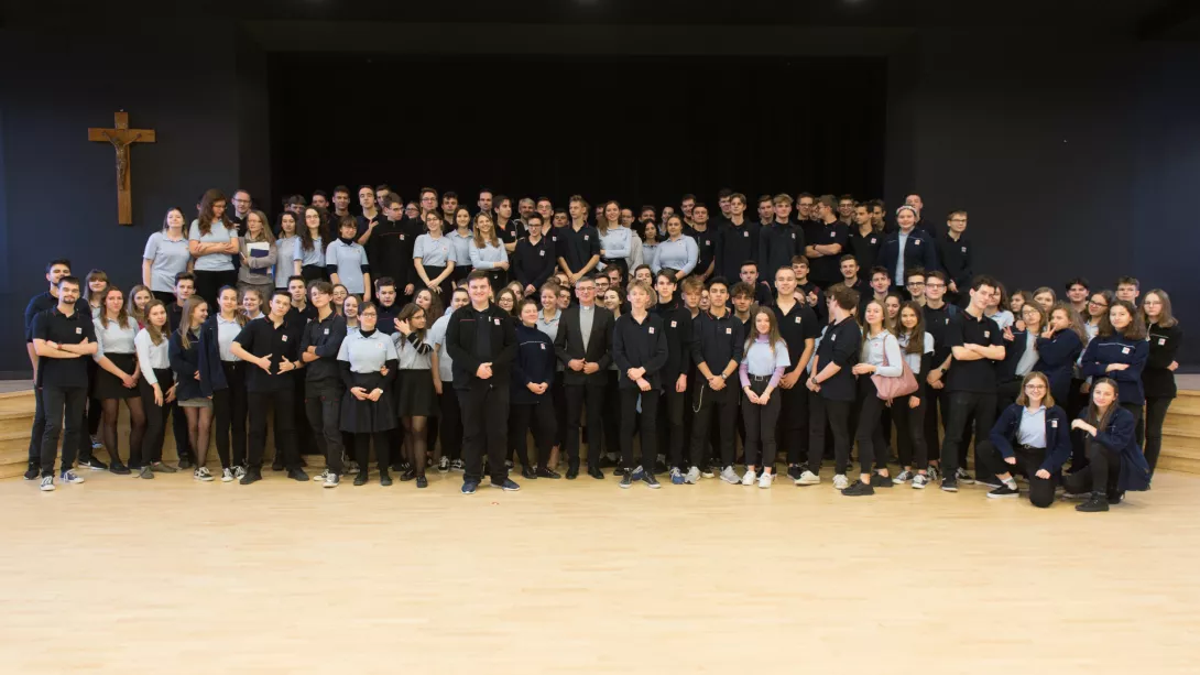 Ks. Inspektor Tadeusz Jarecki na Słówku SLO 10.01.2020 (fot. Piotr Drzewiecki).