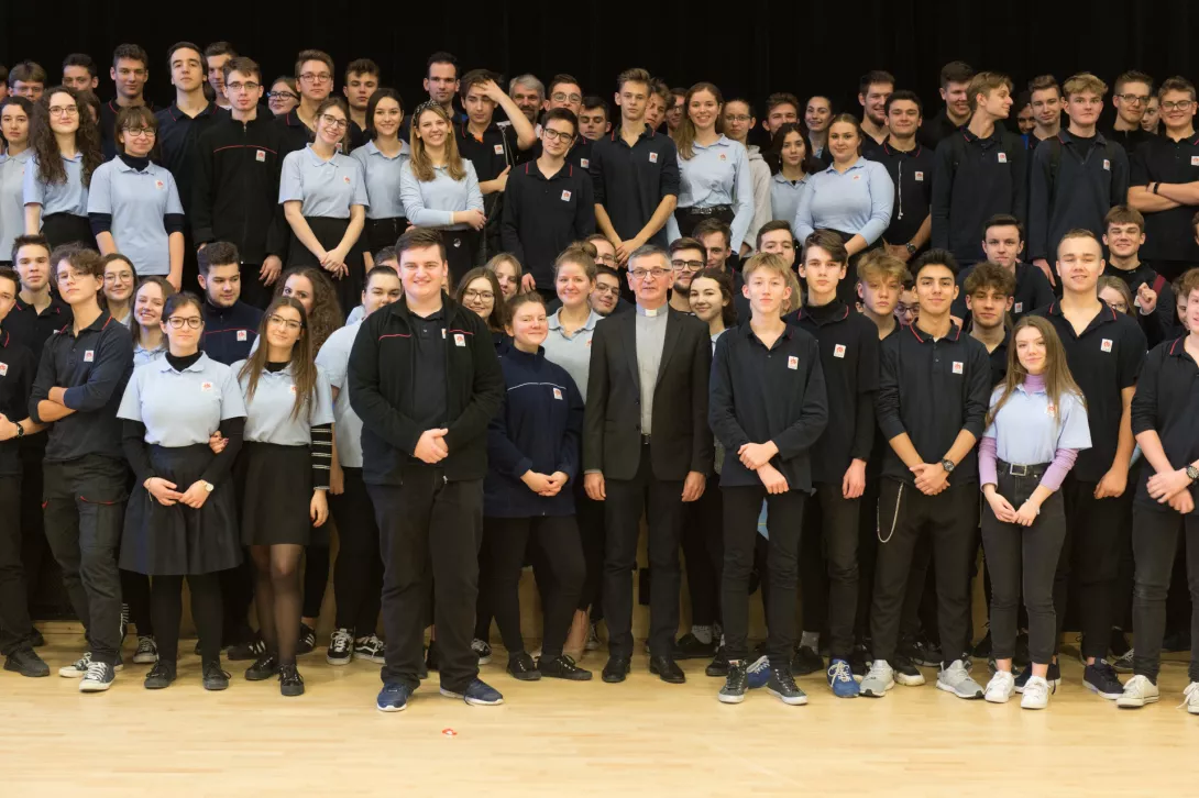 Ks. Inspektor Tadeusz Jarecki na Słówku SLO 10.01.2020 (fot. Piotr Drzewiecki).