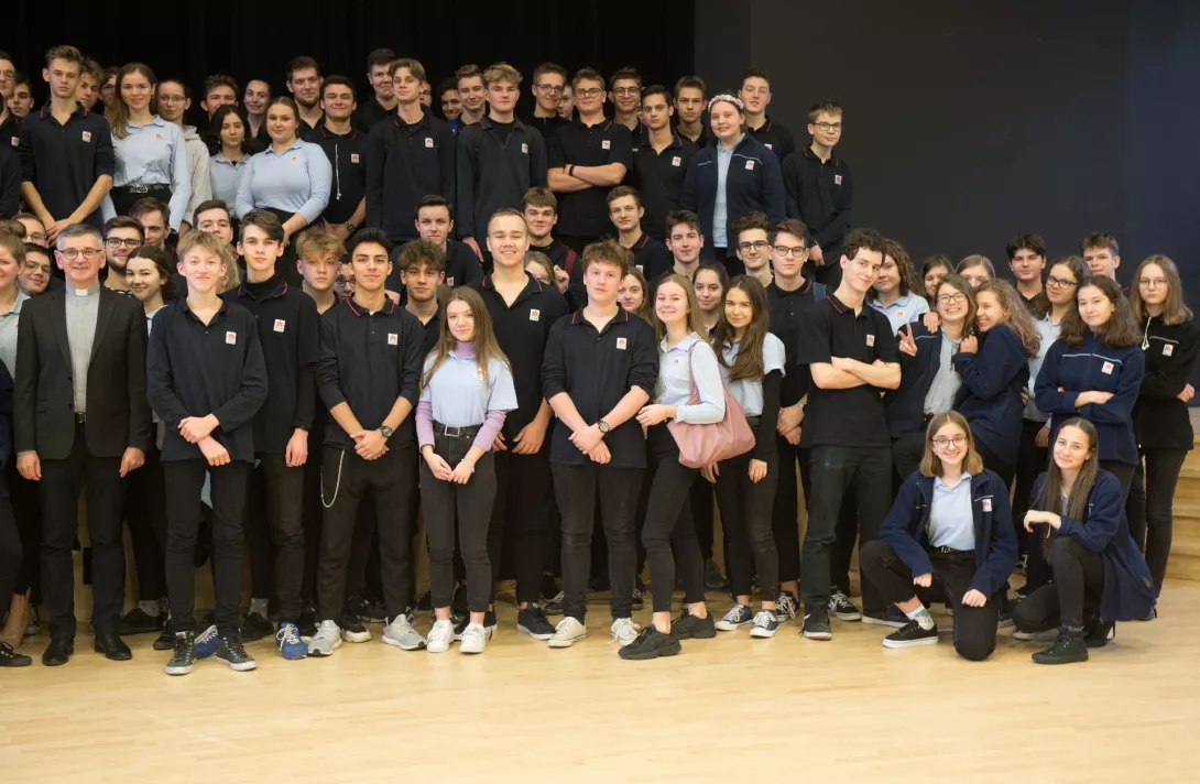 Ks. Inspektor Tadeusz Jarecki na Słówku SLO 10.01.2020 (fot. Piotr Drzewiecki).