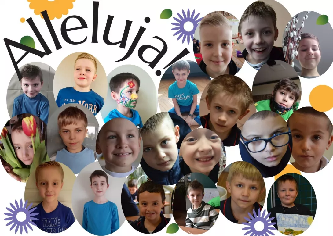 Świąteczne życzenia klasy 1b